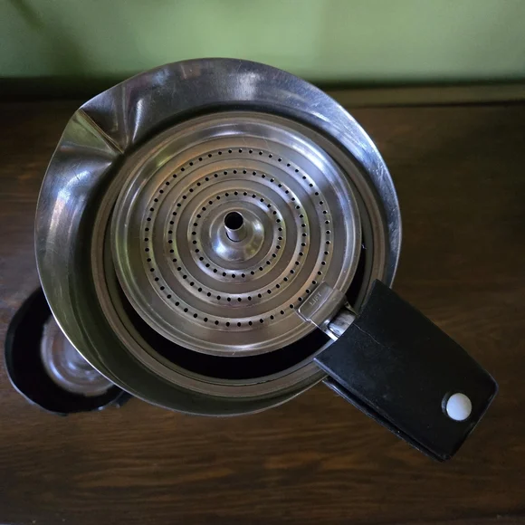 Vintage Corningware 10 Cup Blue Cornflower Percolater Coffee Pot Carafe - Picture 9 of 16